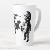 Tasse Latte Veille calme en octobre Lumière (Angle droit)