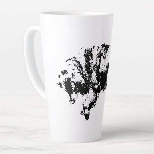 Tasse Latte Veille calme en octobre Lumière (Angle gauche)