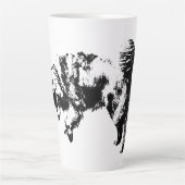 Tasse Latte Veille calme en octobre Lumière (Devant)