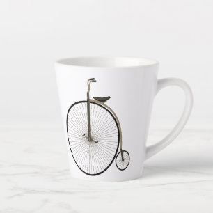 Tasse Latte Vélo ancien à grande roue