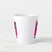 Tasse Latte Vendredi Citation Funny Dancing Party Ostrich Dess (Devant)