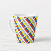 Tasse Latte Venezuela et Venezuela Drapeau Personnalisé (Angle gauche)