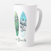 Tasse Latte Venice Beach California Planches de Su (Angle droit)