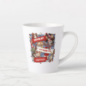 Tasse Latte Ventilateurs Animaux Drôle Hour Pour Caricature De (Droite)