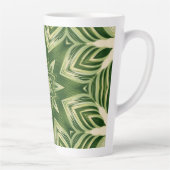 Tasse Latte verdure abstraite botanique palmier tropical feuil (Droite)