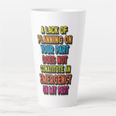 TASSE LATTE VERNIS DE PLANNING (Devant)