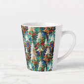 Tasse Latte Verre coloré Arbres de Noël (Droite)