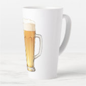 Tasse Latte verre de bière (Angle droit)