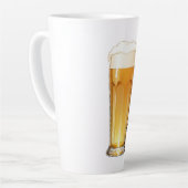Tasse Latte verre de bière (Angle gauche)