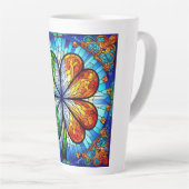 Tasse Latte Verre Saint Patrick Jour de la Saint-Patrick Trèfl (Angle droit)