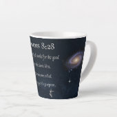 Tasse Latte verset de la Bible (Angle droit)