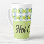 Tasse Latte Vert bleu et citron vert (Angle gauche)