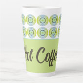 Tasse Latte Vert bleu et citron vert (Devant)