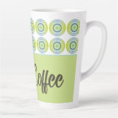 Tasse Latte Vert bleu et citron vert (Droite)