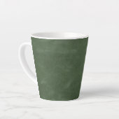 Tasse Latte Vert olive pistache texture Noël (Angle gauche)