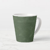 Tasse Latte Vert olive pistache texture Noël (Angle droit)