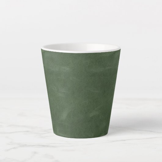 Tasse Latte Vert olive pistache texture Noël (Devant)