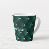 Tasse Latte Vert Turquoise et chaud Faux Velvet (Angle droit)