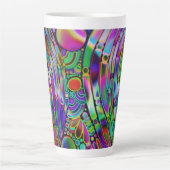 Tasse Latte Very colorfully abstract forms art 1 (Devant)