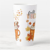 Tasse Latte Vibes d'automne  (Devant)