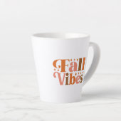 Tasse Latte Vibes d'automne (Angle droit)