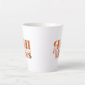 Tasse Latte Vibes d'automne (Devant)