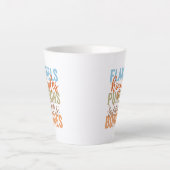 Tasse Latte Vibes d'automne amusantes (Devant)