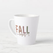 Tasse Latte Vibes d'automne arc-en-ciel (Angle gauche)