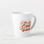 Tasse Latte Vibes d'automne rétro (Angle droit)