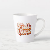 Tasse Latte Vibes d'automne rétro (Droite)