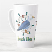 Tasse Latte vibes de plage (Angle gauche)