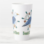 Tasse Latte vibes de plage (Devant)