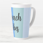 Tasse Latte Vibes De Plage, Bleues (Angle droit)