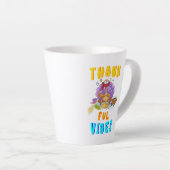 Tasse Latte Vibes de remerciement (Angle droit)