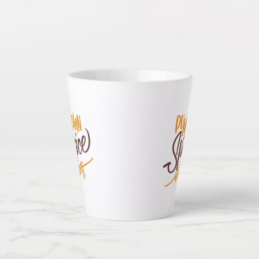Tasse Latte Vibes d'épices citrouilles (Devant)