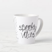 Tasse Latte Vibes éffrayantes araignées Abstraites (Angle droit)