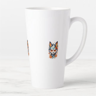 Tasse Latte Vibes Fox : Art d'automne intemporel