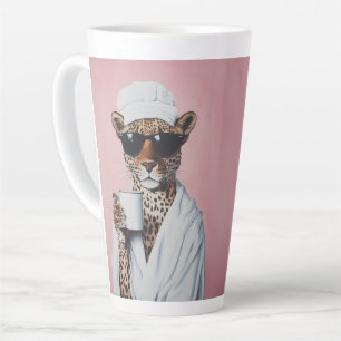 Tasse Latte Vibes Leopard détendues