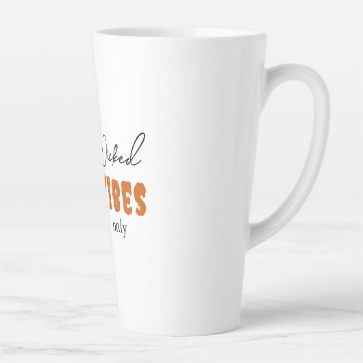 Tasse Latte "Vibes perdues seulement" - Sorcière noire Hallowe (Droite)