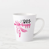 Tasse Latte Vibes positives | Devis motivationnel (Droite)