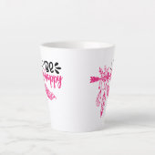 Tasse Latte Vibes positives | Devis motivationnel (Devant)