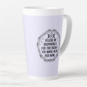 Tasse Latte Vibes positives uniquement en latte (Angle droit)