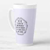 Tasse Latte Vibes positives uniquement en latte (Angle gauche)