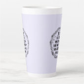 Tasse Latte Vibes positives uniquement en latte (Devant)