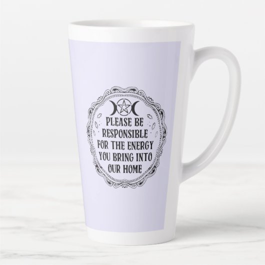 Tasse Latte Vibes positives uniquement en latte (Droite)