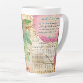 Tasse Latte Vibrant Abide in Me Fruitful Faith Art Journal (Angle droit)