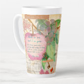 Tasse Latte Vibrant Abide in Me Fruitful Faith Art Journal (Angle gauche)