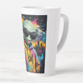 Tasse Latte Vibrations d'Alien Drôles (Angle droit)