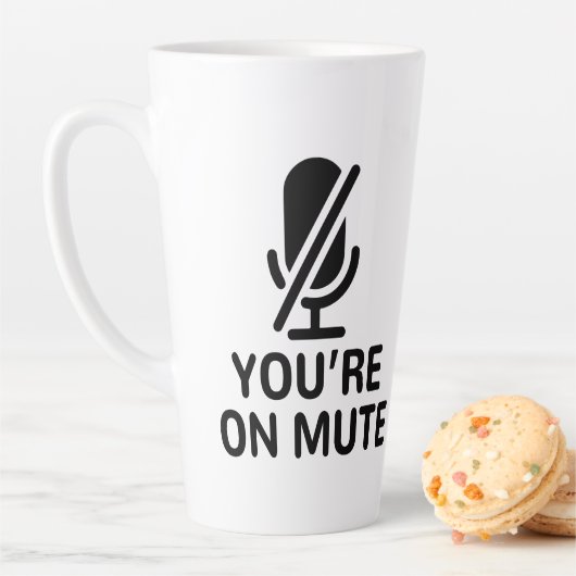 Tasse Latte Video Call, vous êtes muet (En situation)