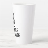 Tasse Latte Video Call, vous êtes muet (Devant)